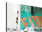 Preview: 5-teilig modern Graffiti im Hinterhof - Aluminiumbild