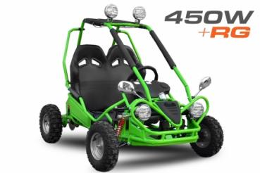 Kinderbuggy: Nitro- Motors Eco-Midi Buggy mit 450W, 36V, 6 Zoll, 2-Stufen Drossel mit Rückwärtsgang
