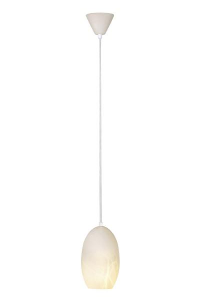 Alabasterlampe Ellipso 1 Creme LED - Pendelleuchte